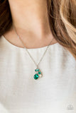 Time To Be Timeless - Green Necklace - Paparazzi Accessories Necklace Bedazzle Me Pretty Mobile Fashion Boutique