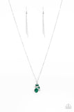 Time To Be Timeless - Green Necklace - Paparazzi Accessories Necklace Bedazzle Me Pretty Mobile Fashion Boutique