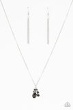Time To Be Timeless - Silver Necklace - Paparazzi Accessories Necklace Bedazzle Me Pretty Mobile Fashion Boutique