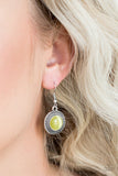 Time To GLOW Up! - Yellow Earrings - Paparazzi Accessories Earrings Bedazzle Me Pretty Mobile Fashion Boutique