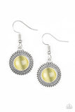 Time To GLOW Up! - Yellow Earrings - Paparazzi Accessories Earrings Bedazzle Me Pretty Mobile Fashion Boutique