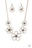 Time to GROW - Copper Necklace - Paparazzi Accessories Necklace Bedazzle Me Pretty Mobile Fashion Boutique
