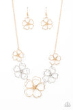 Time to GROW - Gold Necklace - Paparazzi Accessories Necklace Bedazzle Me Pretty Mobile Fashion Boutique