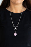 Time To Hit The ROAM - Pink Necklace - Paparazzi Accessories Necklace Bedazzle Me Pretty Mobile Fashion Boutique