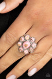 Time to SHELL-ebrate - Pink Ring - Paparazzi Accessories Ring Bedazzle Me Pretty Mobile Fashion Boutique