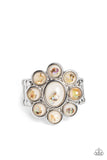 Time to SHELL-ebrate - White Ring - Paparazzi Accessories Ring Bedazzle Me Pretty Mobile Fashion Boutique