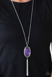 Timeless Talisman - Purple Necklace - Paparazzi Accessories Necklace Bedazzle Me Pretty Mobile Fashion Boutique