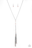 Timeless Tassels - Pink Necklace - Paparazzi Accessories Necklace Bedazzle Me Pretty Mobile Fashion Boutique