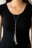 Timeless Tassels - Pink Necklace - Paparazzi Accessories Necklace Bedazzle Me Pretty Mobile Fashion Boutique