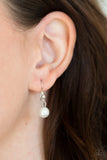 Timeless Tassels - White Necklace - Paparazzi Accessories Necklace Bedazzle Me Pretty Mobile Fashion Boutique