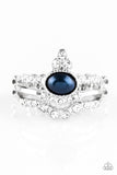 Timeless Tiaras - Blue Ring - Paparazzi Accessories Ring Bedazzle Me Pretty Mobile Fashion Boutique