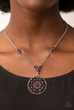 TIMELESS Traveler - Red Necklace - Paparazzi Accessories Necklace Bedazzle Me Pretty Mobile Fashion Boutique