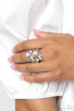 Timeless Trickle - Blue Ring - Paparazzi Accessories Ring Bedazzle Me Pretty Mobile Fashion Boutique