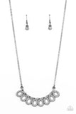 Timeless Trimmings - Black Necklace - Paparazzi Accessories Necklace Bedazzle Me Pretty Mobile Fashion Boutique