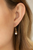 Timeless Trimmings - Gold Necklace - Paparazzi Accessories Necklace Bedazzle Me Pretty Mobile Fashion Boutique