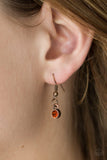 Timeless Trio - Copper Necklace - Paparazzi Accessories Necklace Bedazzle Me Pretty Mobile Fashion Boutique