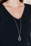 Timeless Trio - Gold Necklace - Paparazzi Accessories Necklace Bedazzle Me Pretty Mobile Fashion Boutique