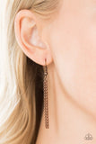 Timeless Twinkle - Copper Necklace - Paparazzi Accessories Necklace Bedazzle Me Pretty Mobile Fashion Boutique