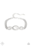 Timelessly Metropolitan - White Bracelet - Paparazzi Accessories Bracelet Bedazzle Me Pretty Mobile Fashion Boutique