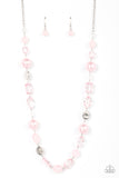 Timelessly Tailored - Pink Necklace - Paparazzi Accessories Necklace Bedazzle Me Pretty Mobile Fashion Boutique
