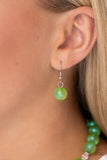 Timelessly Tantalizing - Green Necklace - Paparazzi Accessories Necklace Bedazzle Me Pretty Mobile Fashion Boutique