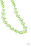 Timelessly Tantalizing - Green Necklace - Paparazzi Accessories Necklace Bedazzle Me Pretty Mobile Fashion Boutique