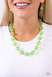 Timelessly Tantalizing - Green Necklace - Paparazzi Accessories Necklace Bedazzle Me Pretty Mobile Fashion Boutique