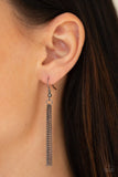 Timelessly Tasseled - Black Necklace - Paparazzi Accessories Necklace Bedazzle Me Pretty Mobile Fashion Boutique