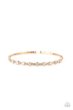 Timelessly Tiny - Gold Bracelet - Paparazzi Accessories Bracelet Bedazzle Me Pretty Mobile Fashion Boutique