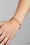 Timelessly Tiny - Gold Bracelet - Paparazzi Accessories Bracelet Bedazzle Me Pretty Mobile Fashion Boutique