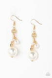 Timelessly Traditional - Gold Earrings - Paparazzi Accessories Earrings Bedazzle Me Pretty Mobile Fashion Boutique