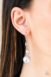 Timelessly Traditional - Silver Earrings - Paparazzi Accessories Earrings Bedazzle Me Pretty Mobile Fashion Boutique