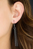 Timelessly Twisted - Black Lanyard - Paparazzi Accessories Lanyard Bedazzle Me Pretty Mobile Fashion Boutique