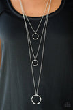 Timelessly Twisted - White Necklace - Paparazzi Accessories Necklace Bedazzle Me Pretty Mobile Fashion Boutique