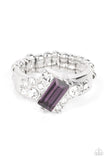 Tip the Balance - Purple Ring - Paparazzi Accessories Ring Bedazzle Me Pretty Mobile Fashion Boutique