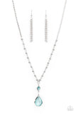 Titanic Splendor - Blue Necklace - Paparazzi Accessories Necklace Bedazzle Me Pretty Mobile Fashion Boutique