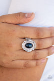 Titanic Twinkle - Blue Ring - Paparazzi Accessories Ring Bedazzle Me Pretty Mobile Fashion Boutique