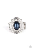 Titanic Twinkle - Blue Ring - Paparazzi Accessories Ring Bedazzle Me Pretty Mobile Fashion Boutique