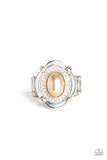 Titanic Twinkle - Brown Ring - Paparazzi Accessories Ring Bedazzle Me Pretty Mobile Fashion Boutique