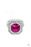 Title Match - Pink Ring - Paparazzi Accessories Ring Bedazzle Me Pretty Mobile Fashion Boutique