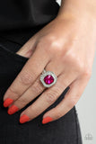 Title Match - Pink Ring - Paparazzi Accessories Ring Bedazzle Me Pretty Mobile Fashion Boutique