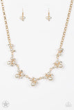 Toast To Perfection - Gold Necklace - Paparazzi Accessories Necklace Bedazzle Me Pretty Mobile Fashion Boutique