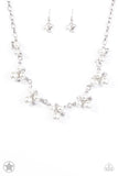 Toast To Perfection - White Necklace - Paparazzi Accessories Necklace Bedazzle Me Pretty Mobile Fashion Boutique