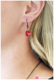 Today Is A New Day - Red Necklace - Paparazzi Accessories Necklace Bedazzle Me Pretty Mobile Fashion Boutique