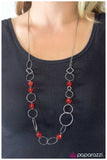 Today Is A New Day - Red Necklace - Paparazzi Accessories Necklace Bedazzle Me Pretty Mobile Fashion Boutique