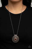 Toga Party - Brown Necklace - Paparazzi Accessories Necklace Bedazzle Me Pretty Mobile Fashion Boutique