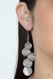 Token Gesture - Silver Earrings - Paparazzi Accessories Earrings Bedazzle Me Pretty Mobile Fashion Boutique