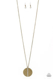 Token of My Gratitude - Brass Necklace - Paparazzi Accessories Necklace Bedazzle Me Pretty Mobile Fashion Boutique