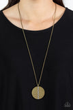 Token of My Gratitude - Brass Necklace - Paparazzi Accessories Necklace Bedazzle Me Pretty Mobile Fashion Boutique