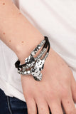 Token Trek - Black Bracelet - Paparazzi Accessories Bracelet Bedazzle Me Pretty Mobile Fashion Boutique